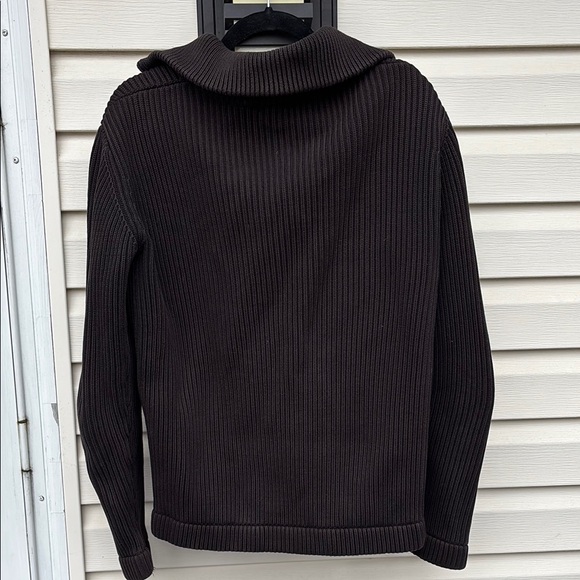 FLIPPA K Men's Black Full-Zip Ribbed Sweater-XL - Picture 6 of 8